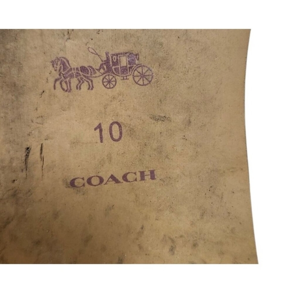 Coach Sienna Slide Loafers Shoes Women's Size 10 Color Chalk Leather Slip On - Picture 11 of 12